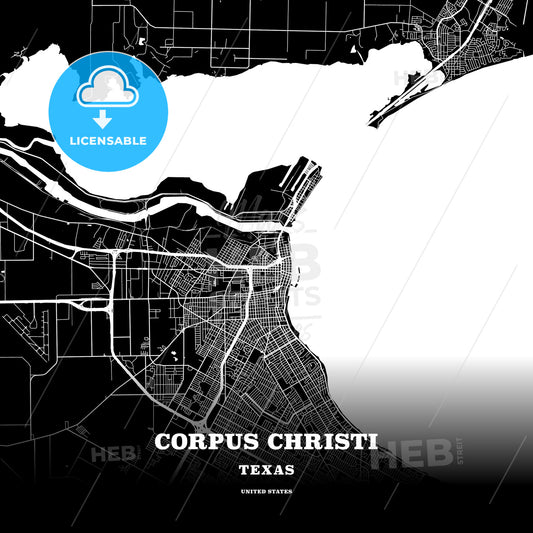 Corpus Christi, Texas, USA map