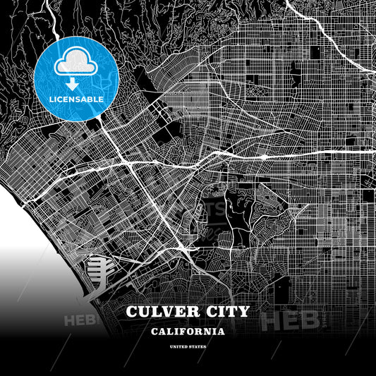 Culver City, California, USA map