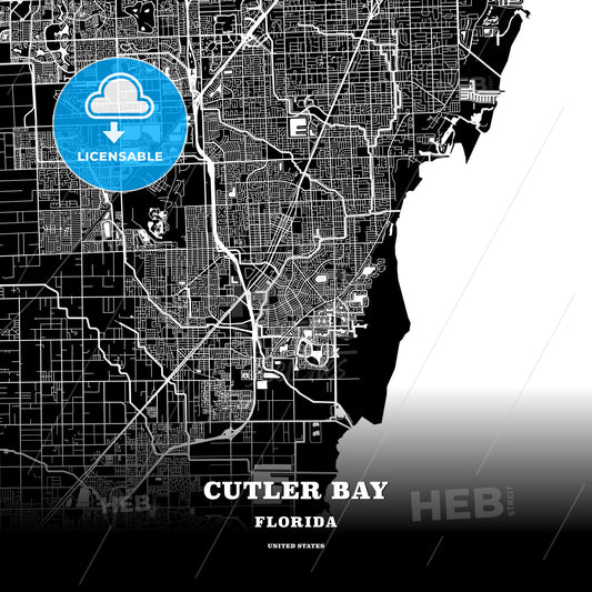 Cutler Bay, Florida, USA map