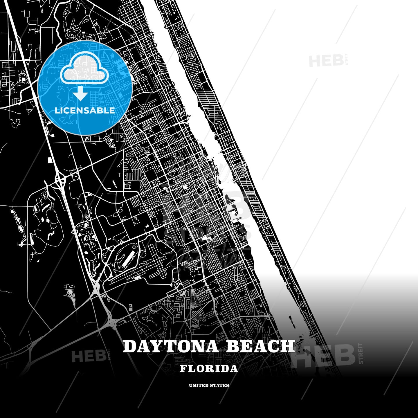 Daytona Beach, Florida, USA map