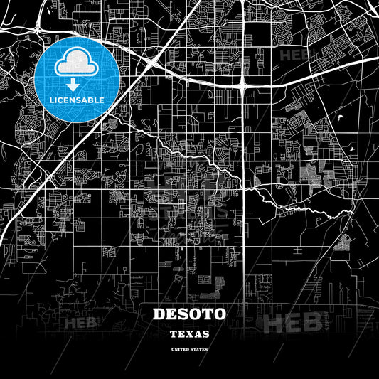 DeSoto, Texas, USA map