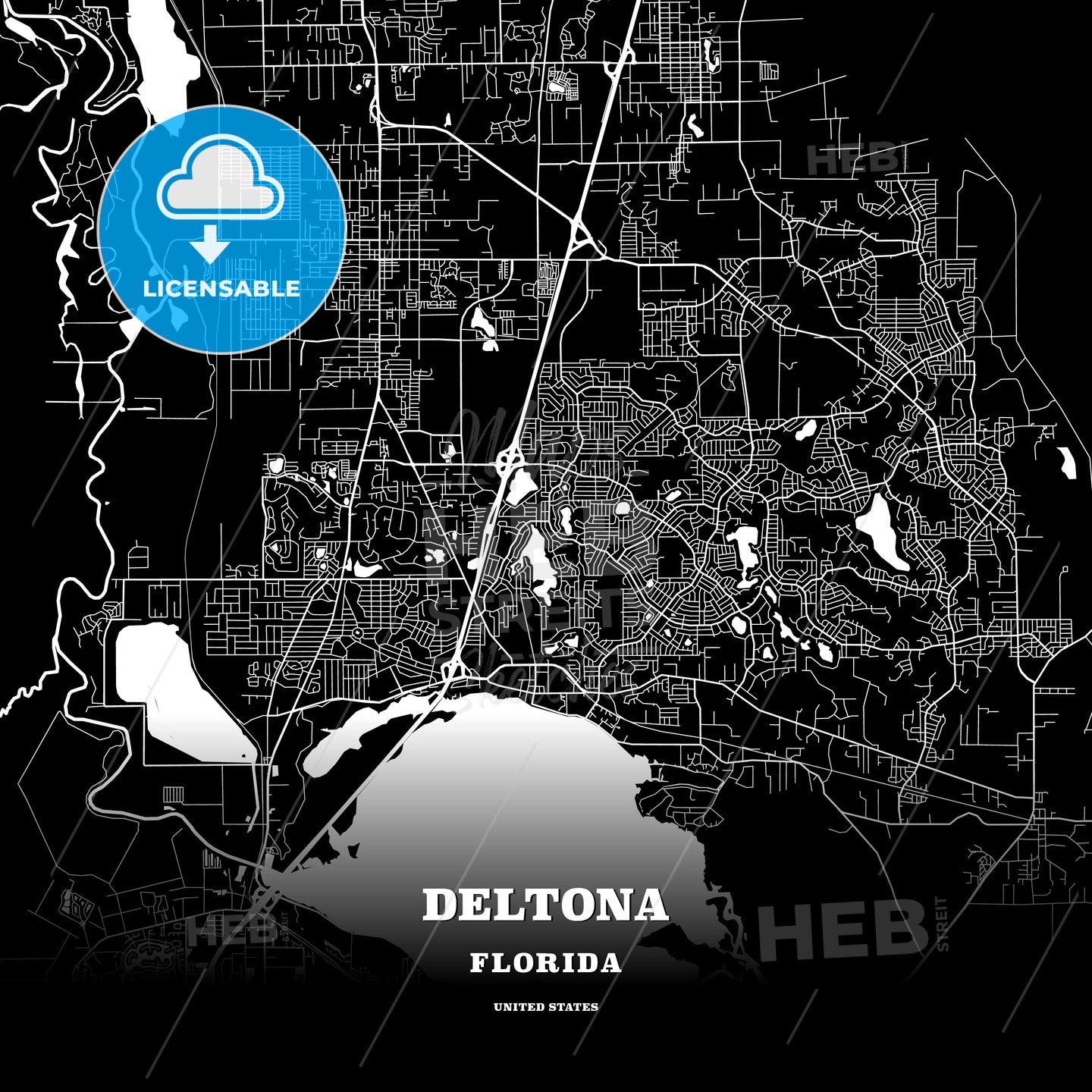 Deltona, Florida, USA map