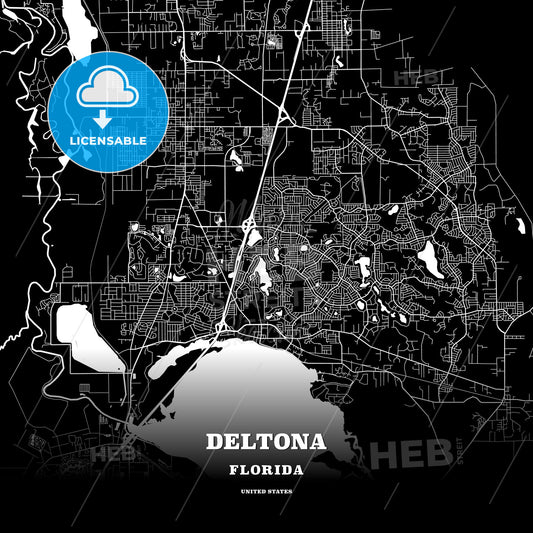 Deltona, Florida, USA map