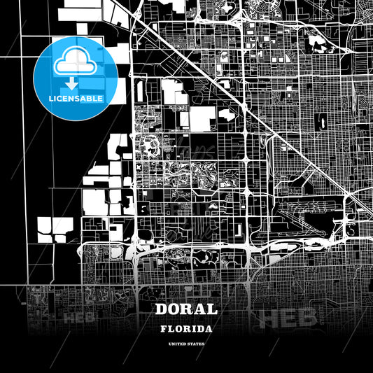 Doral, Florida, USA map