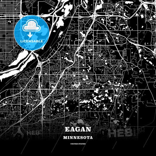 Eagan, Minnesota, USA map