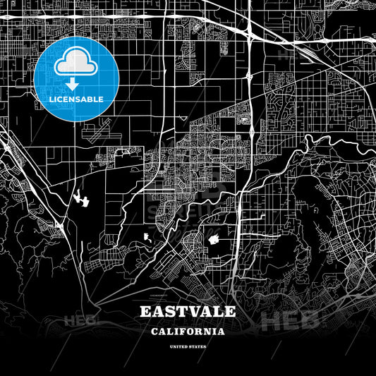 Eastvale, California, USA map