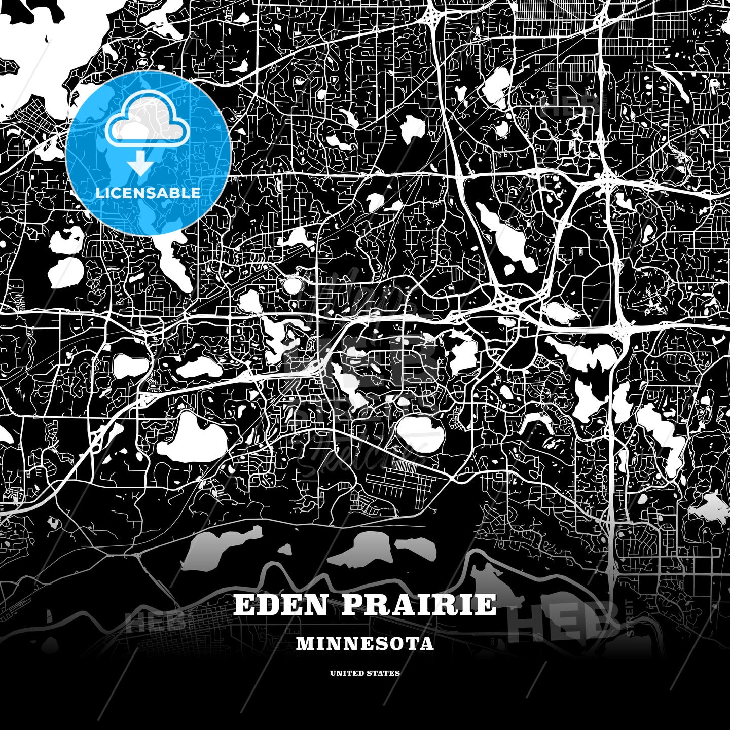 Eden Prairie, Minnesota, USA map