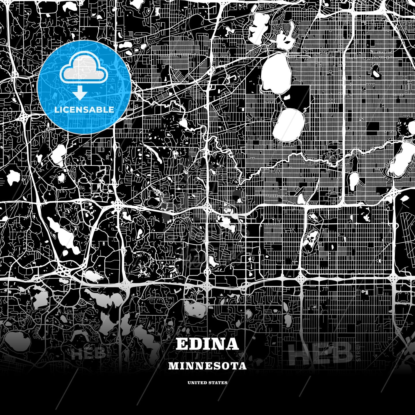 Edina, Minnesota, USA map