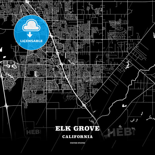 Elk Grove, California, USA map