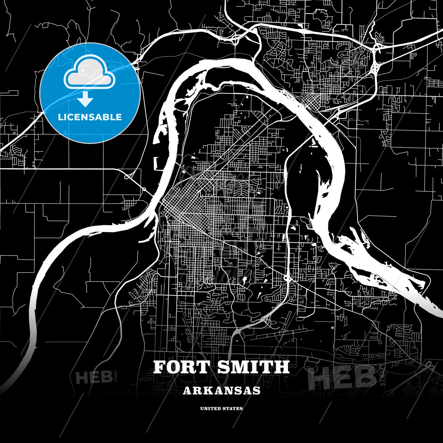Fort Smith, Arkansas, USA map