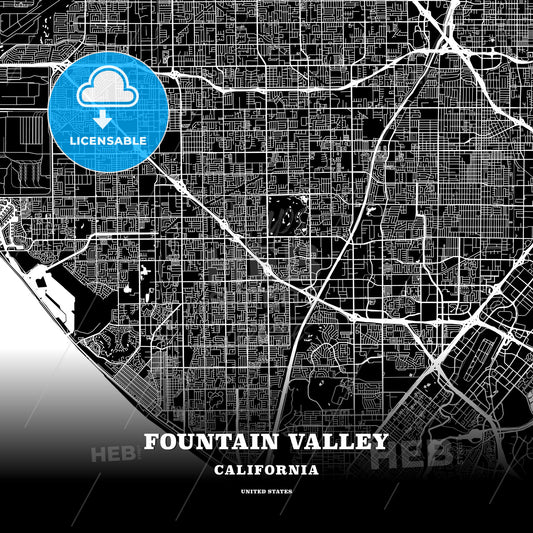 Fountain Valley, California, USA map