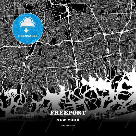 Freeport, New York, USA map
