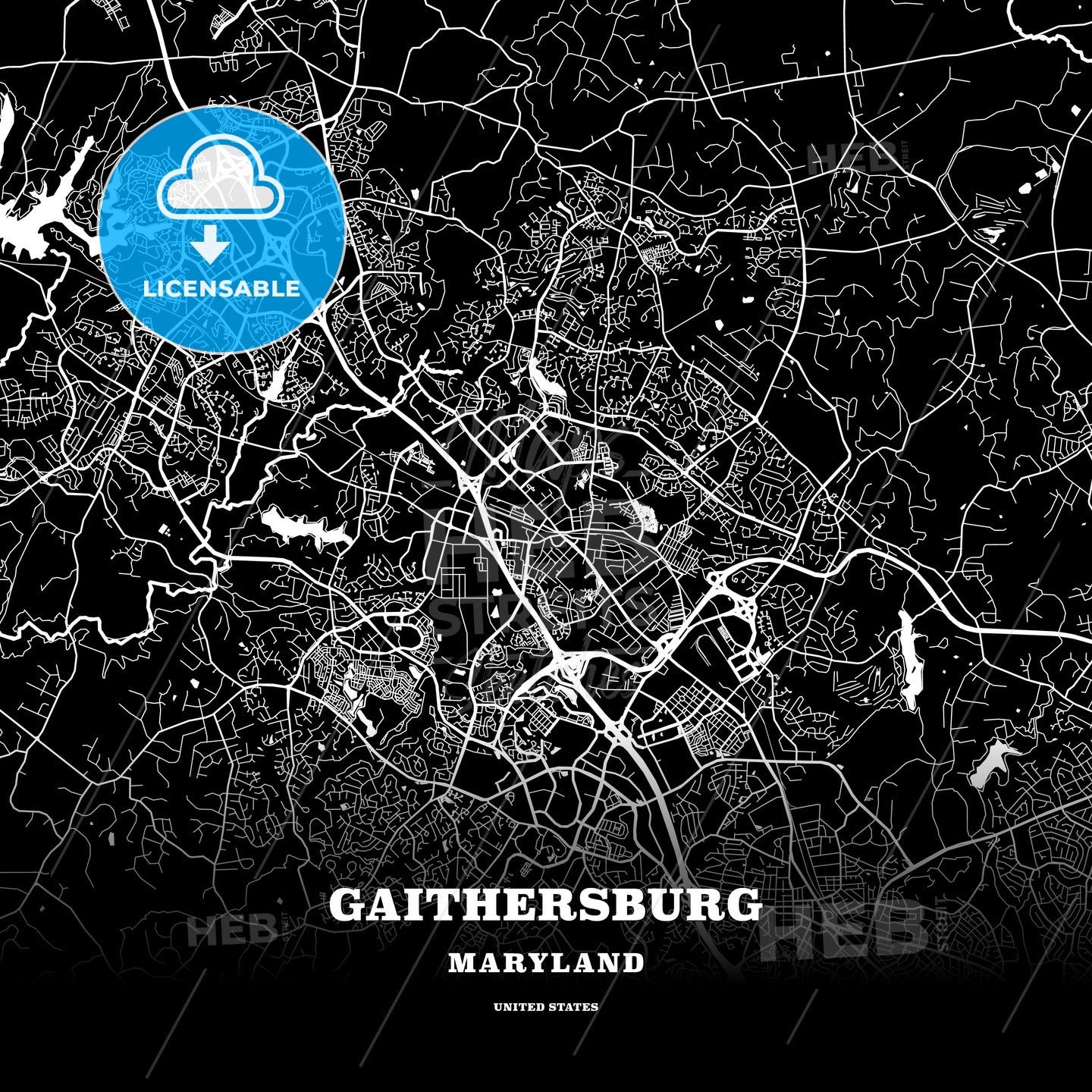Gaithersburg, Maryland, USA map