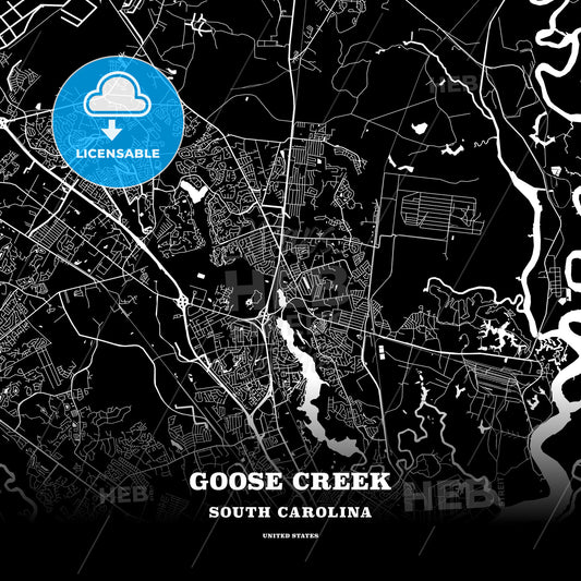 Goose Creek, South Carolina, USA map