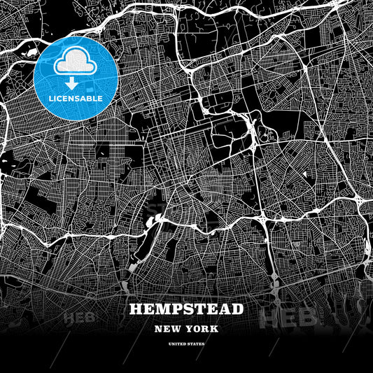 Hempstead, New York, USA map