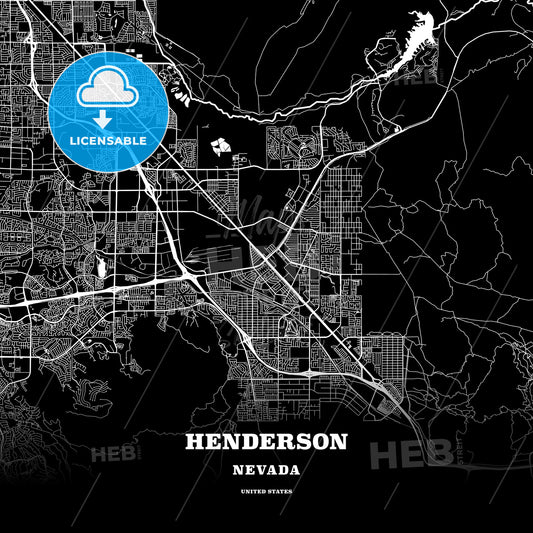 Henderson, Nevada, USA map