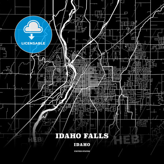 Idaho Falls, Idaho, USA map