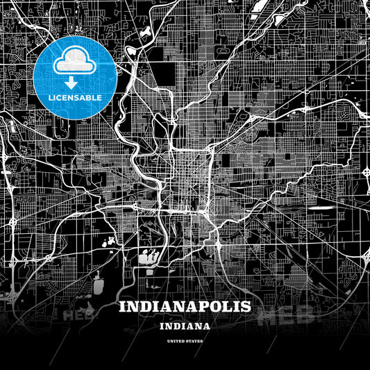 Indianapolis, Indiana, USA map