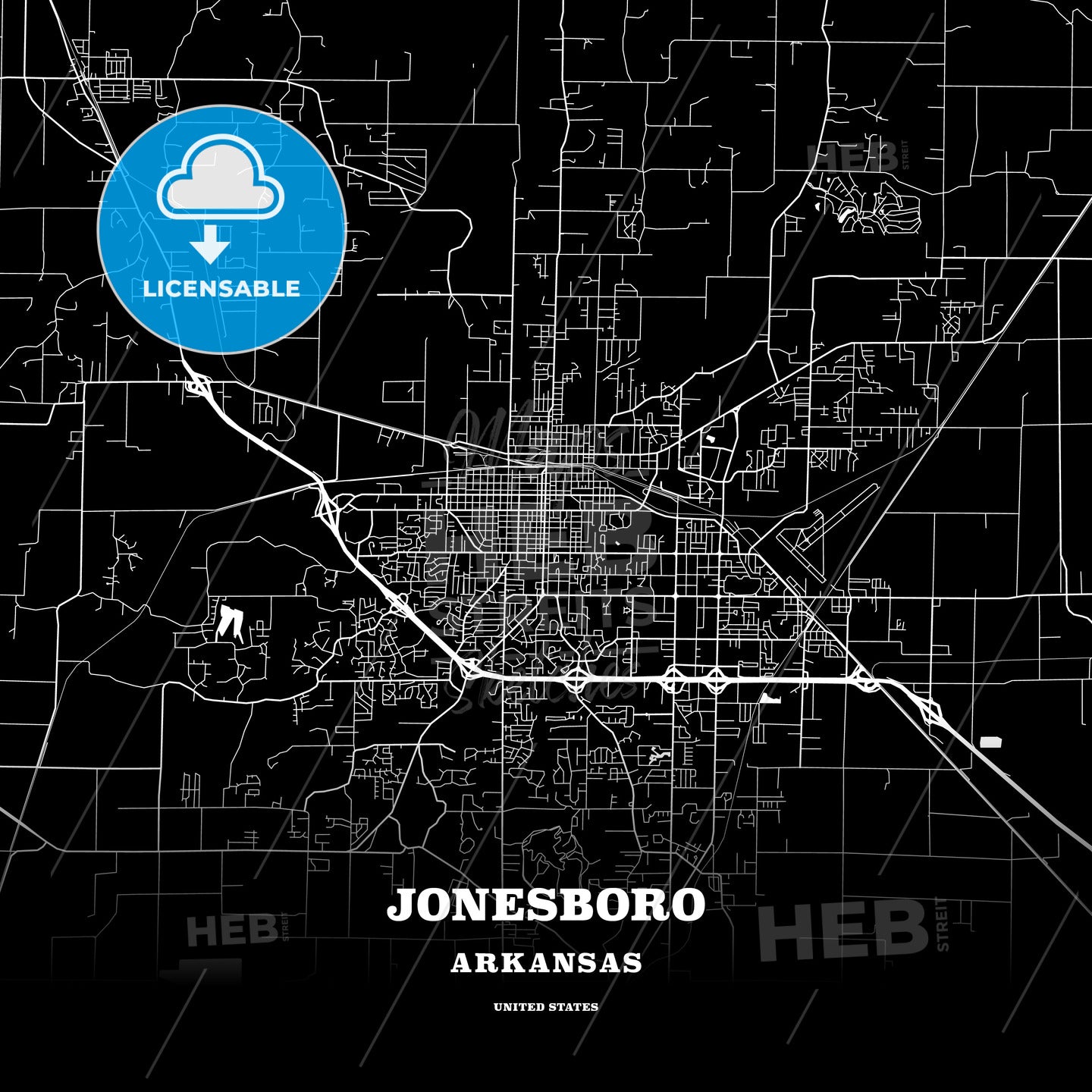 Jonesboro, Arkansas, USA map