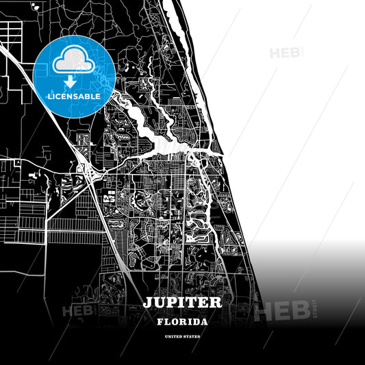 Jupiter, Florida, USA map