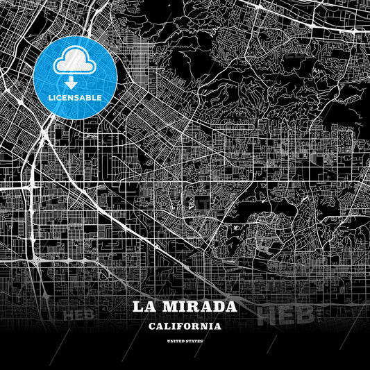 La Mirada, California, USA map