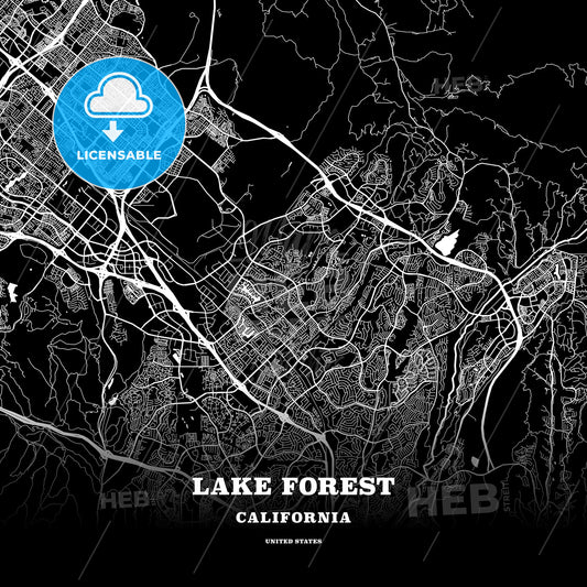 Lake Forest, California, USA map