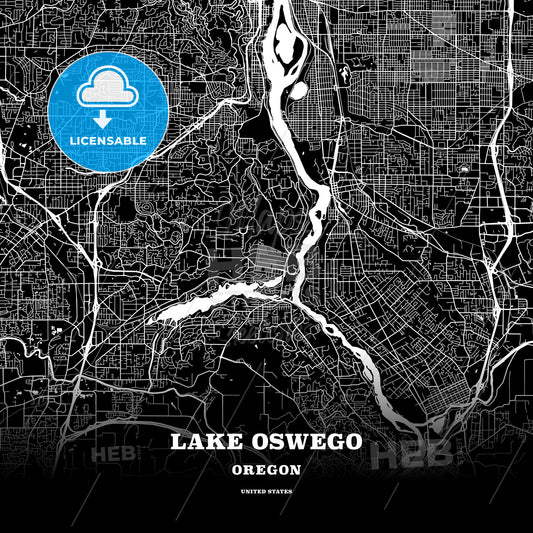 Lake Oswego, Oregon, USA map