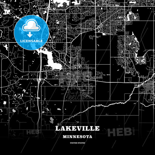 Lakeville, Minnesota, USA map