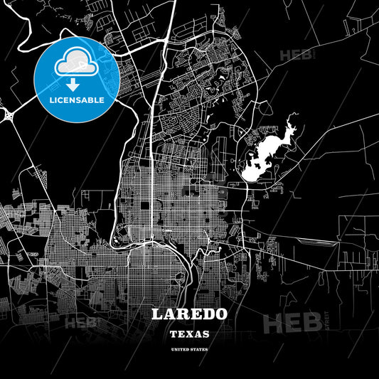 Laredo, Texas, USA map