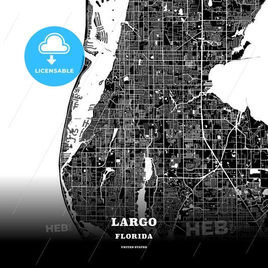 Largo, Florida, USA map