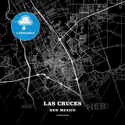 Las Cruces, New Mexico, USA map