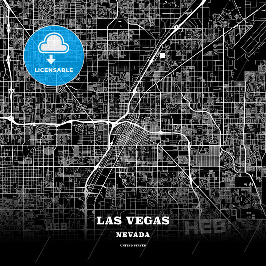 Las Vegas, Nevada, USA map