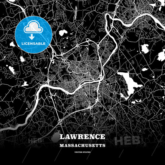 Lawrence, Massachusetts, USA map