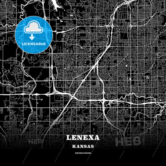Lenexa, Kansas, USA map