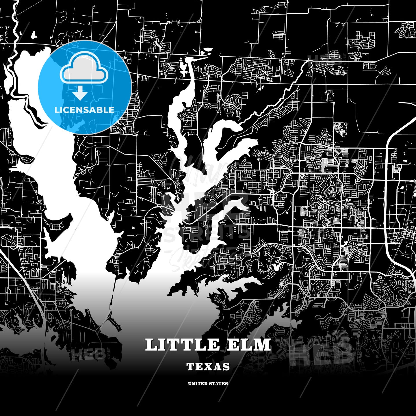Little Elm, Texas, USA map