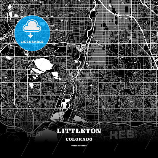 Littleton, Colorado, USA map