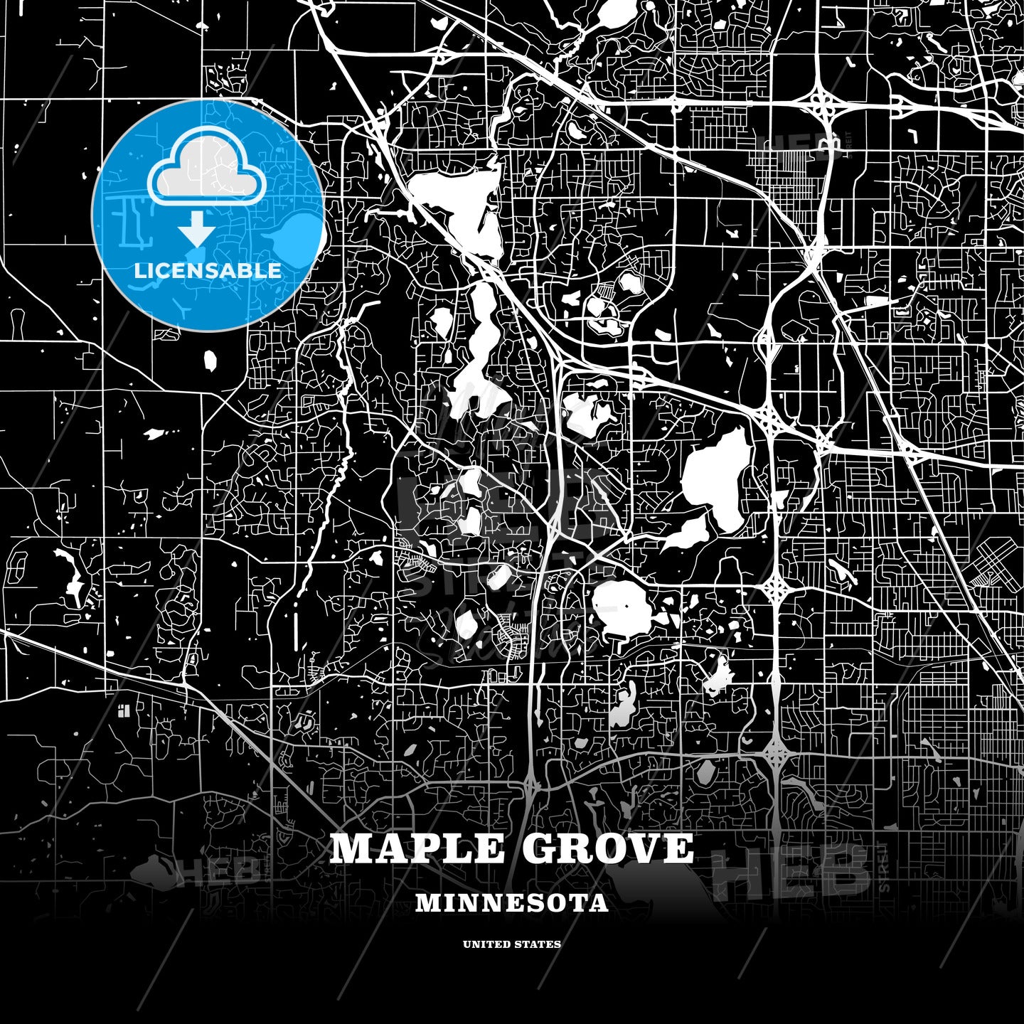 Maple Grove, Minnesota, USA map