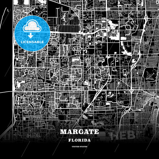 Margate, Florida, USA map