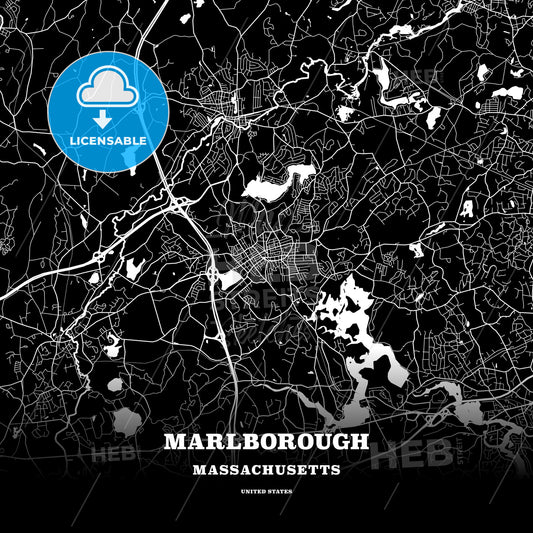 Marlborough, Massachusetts, USA map