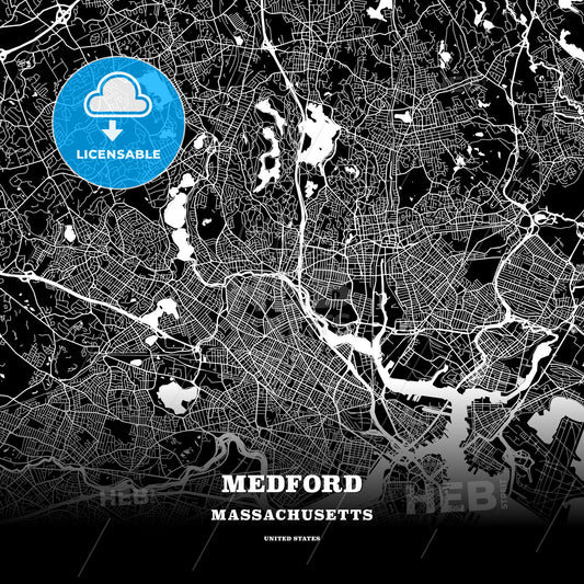 Medford, Massachusetts, USA map