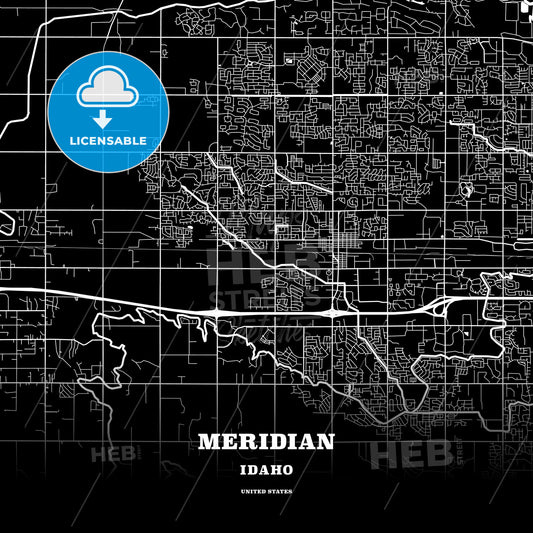 Meridian, Idaho, USA map