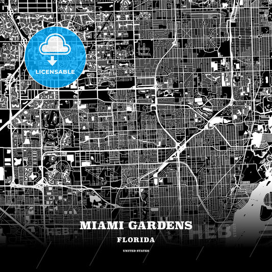 Miami Gardens, Florida, USA map
