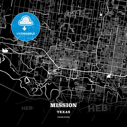 Mission, Texas, USA map