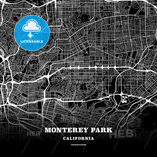 Monterey Park, California, USA map