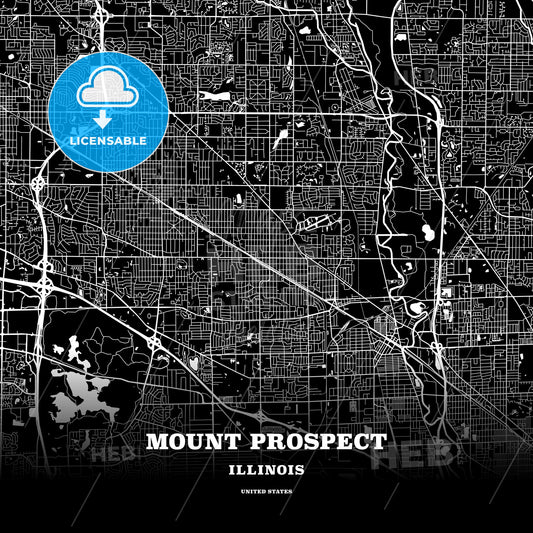 Mount Prospect, Illinois, USA map