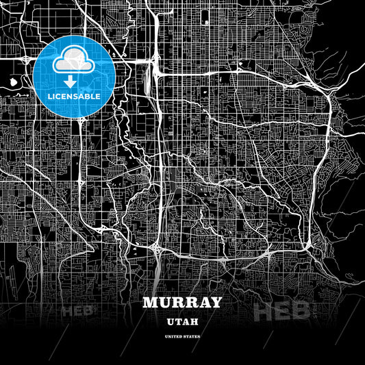 Murray, Utah, USA map