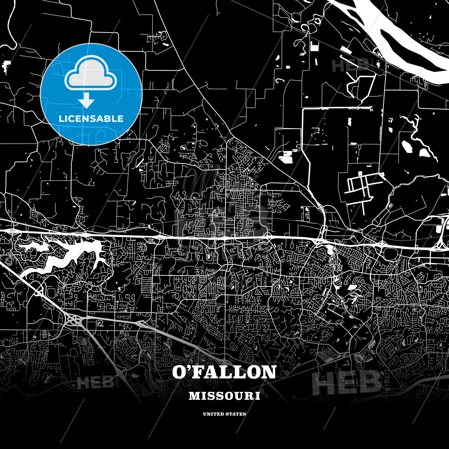 OFallon, map