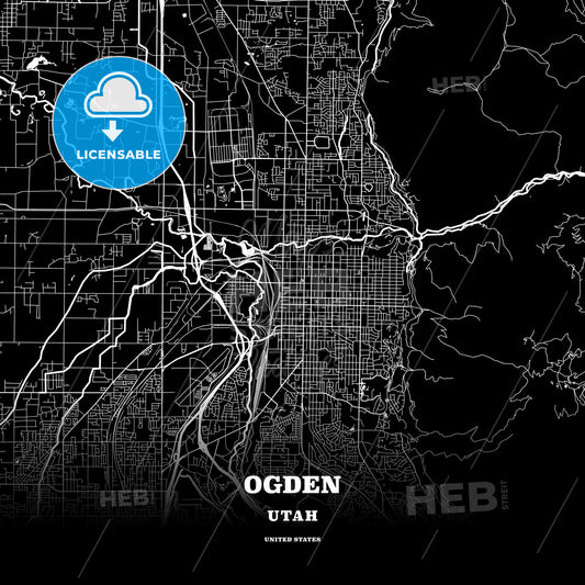 Ogden, Utah, USA map