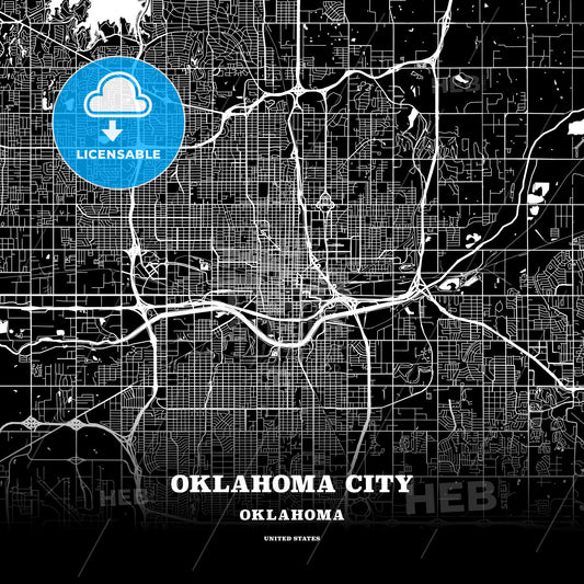 Oklahoma City, Oklahoma, USA map