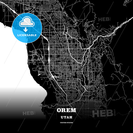 Orem, Utah, USA map